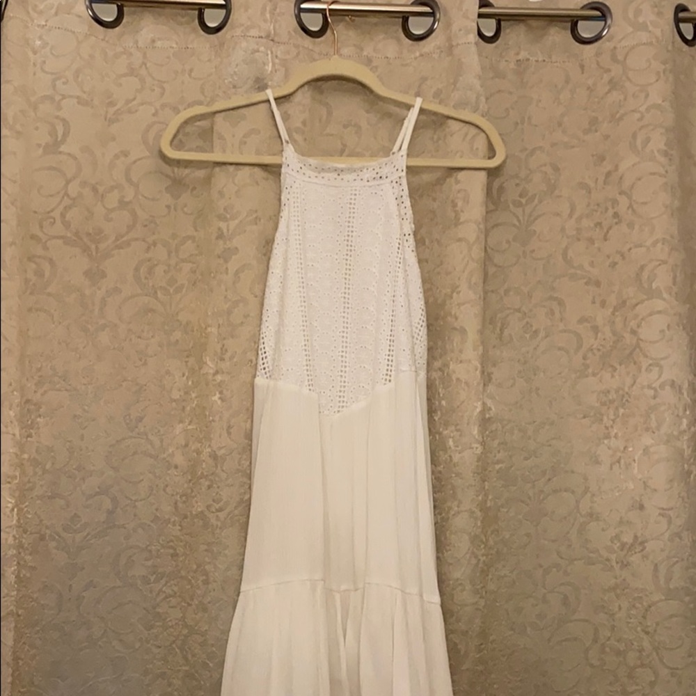 cute white medium dress